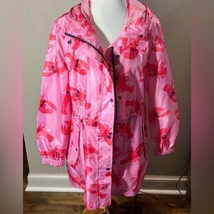 Joules Pink Lobster Pattern women’s Raincoat